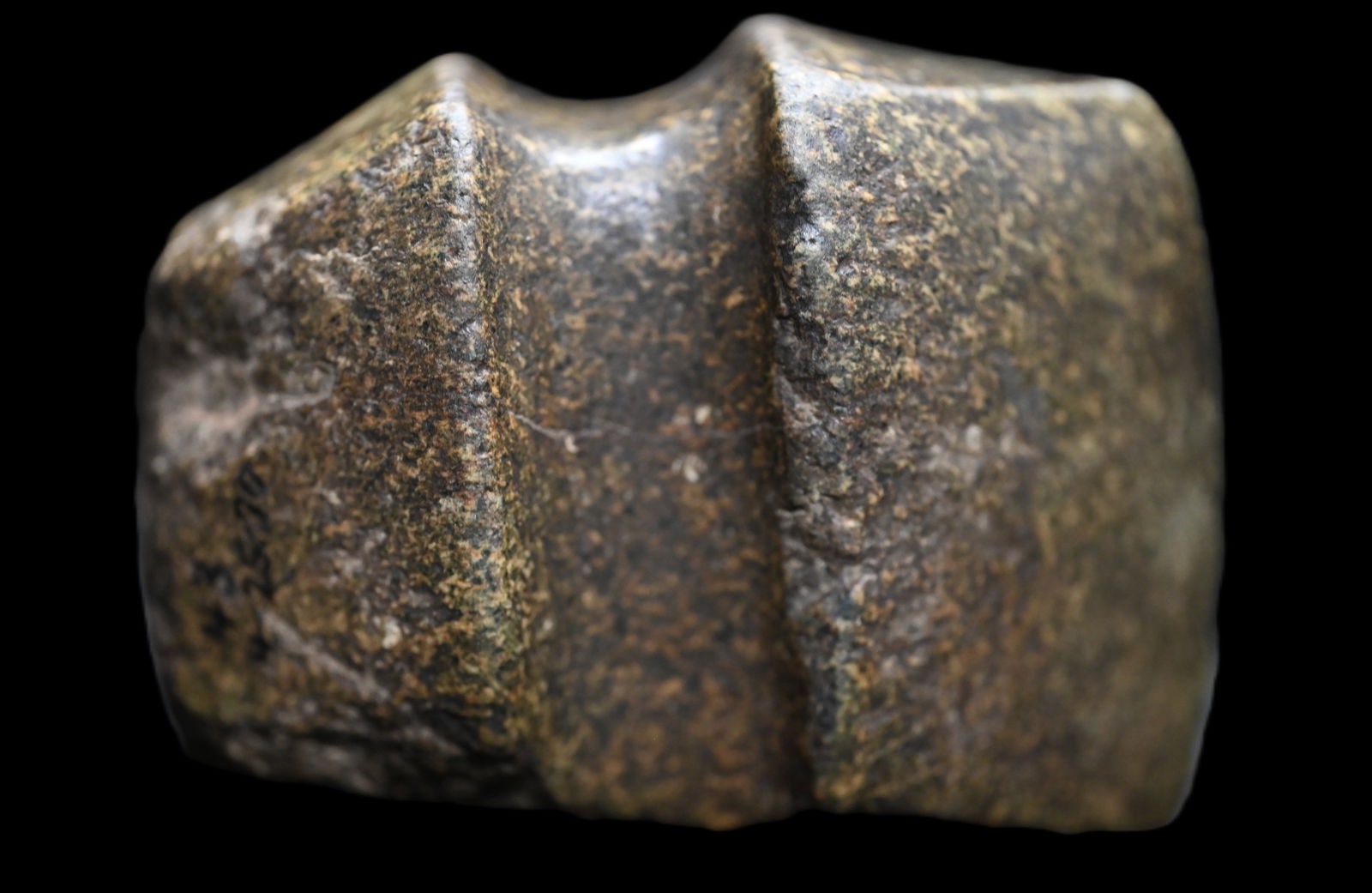 3 3/4" Granite 3/4 Groove Axe Found in Franklin Co. Missouri Ex: John Bender, Matt Lay Collections. (1 of 9)