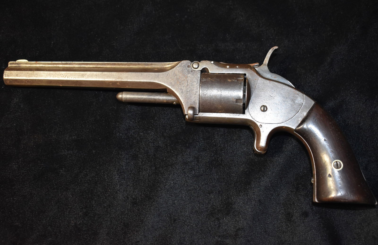 Union Civil War Smith & Wesson Model 1 revolver with serial number 20938 - 1860: The Smith & Wesson Model 1 revolver with serial number 20938 was manufactured in 1860. This places it within the second issue of the Model 1 series, which were produced between 1860 and 1868. Very nic