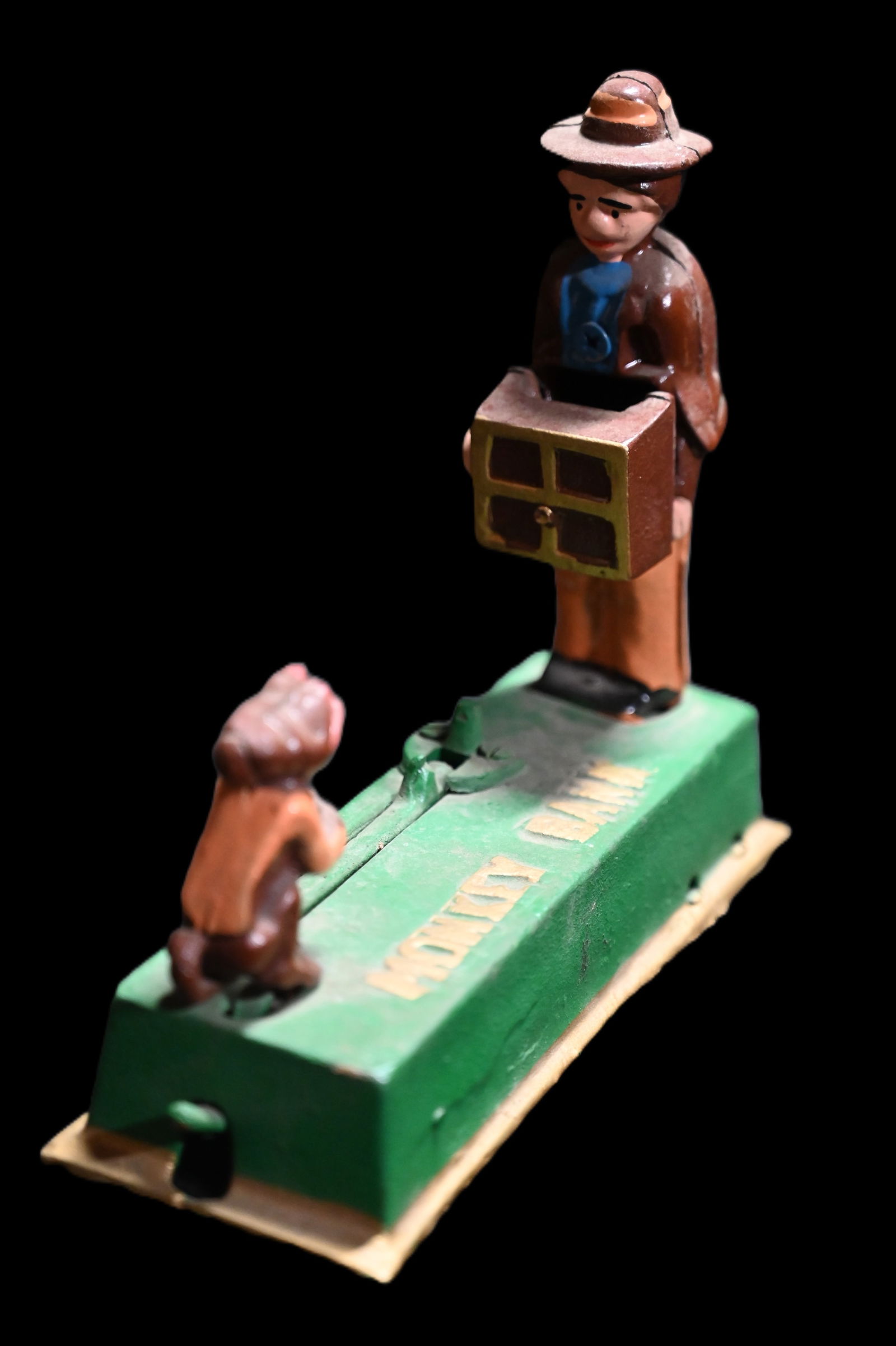 Cast Iron Mechanical Monkey Bank. (1 of 8)