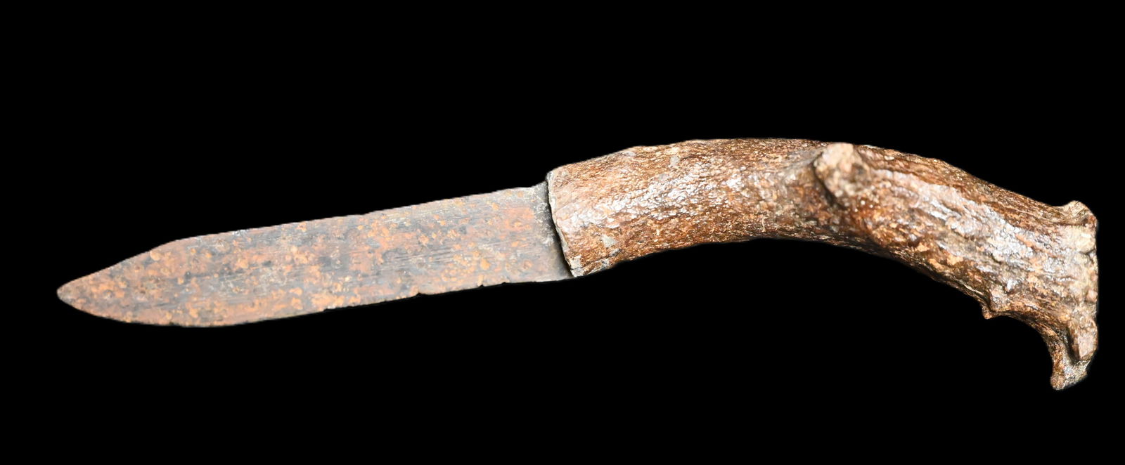 Frontier Native 9 1/2" Knife with Antler Handle and Metal Blade Found in New Mexico. (1 of 7)