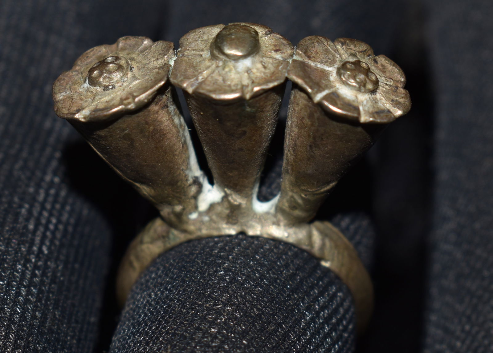 Old Saudi Bedouin Silver TOE Ring from Damam Saudi Arabia - 1950's or Older (1 of 6)