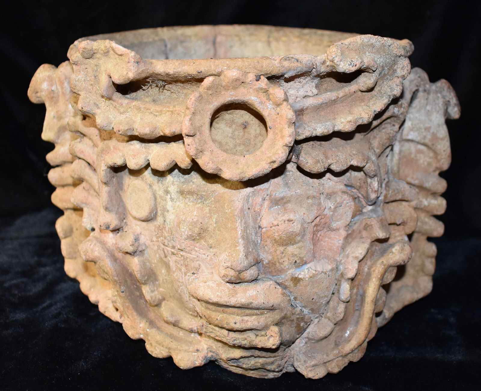 Pre-Columbian Mayan Face Incense Burner (1 of 14)
