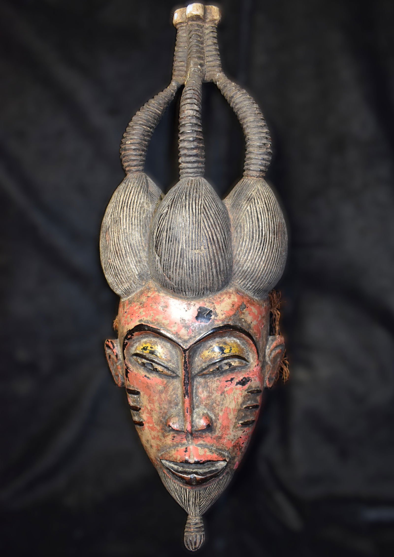 Mid Century Ceremonial Guro Mask from the Ivory Coast, Africa (1 of 9)
