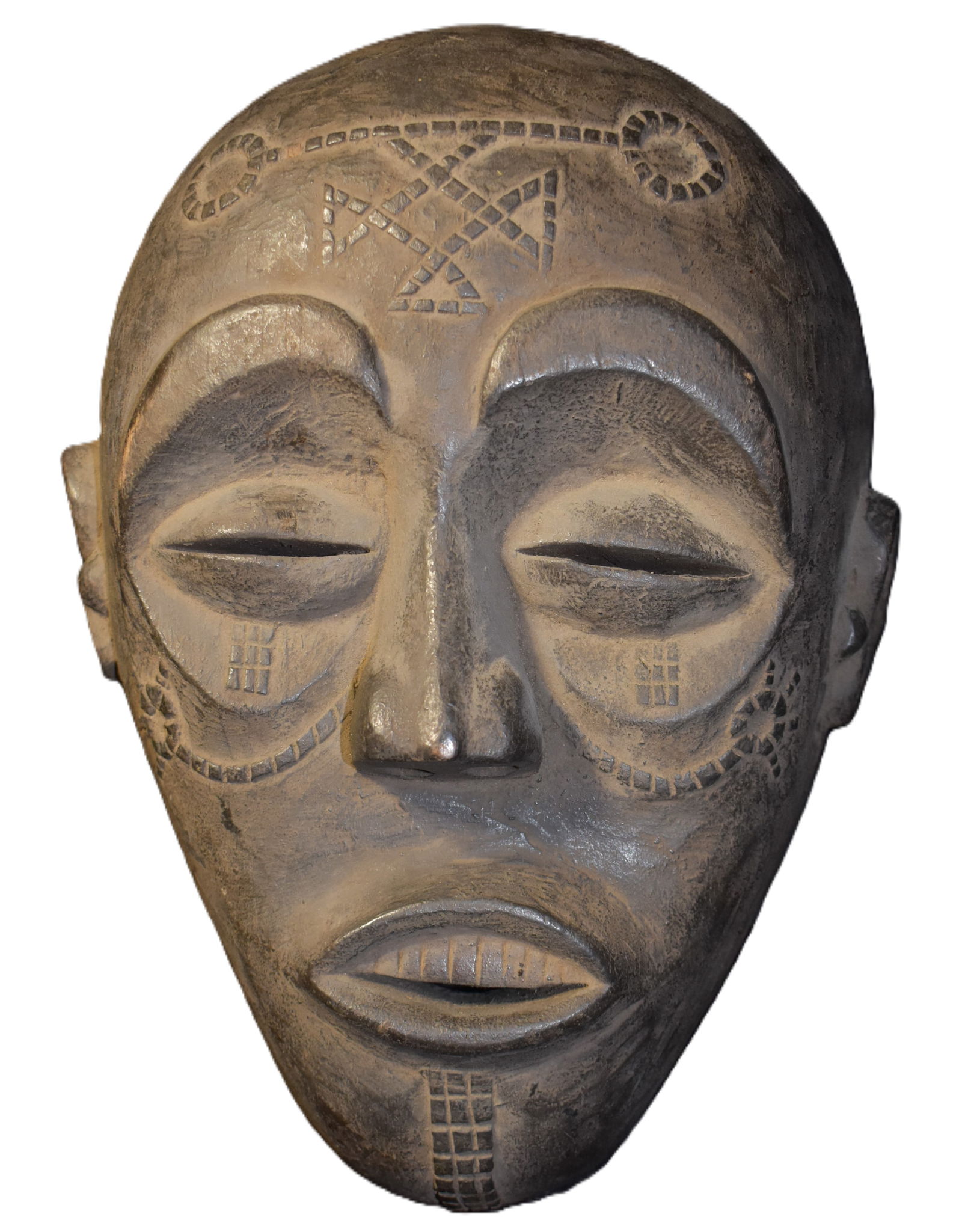 Chokwe or Lwena Tribal Mask from Angola Africa - Mid Century or Older (1 of 7)