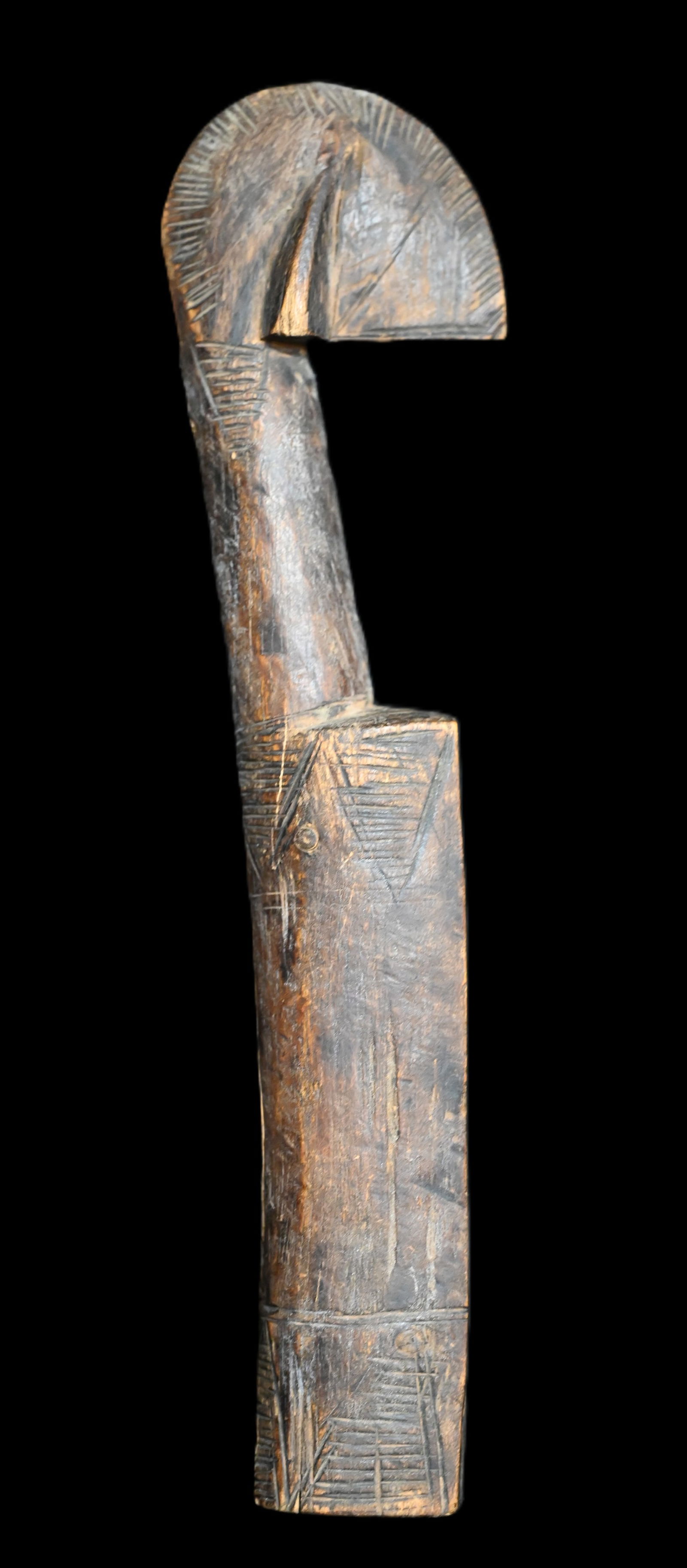 African Burkina Faso Mossi Fertility Doll Hand Carved Wood (1 of 6)