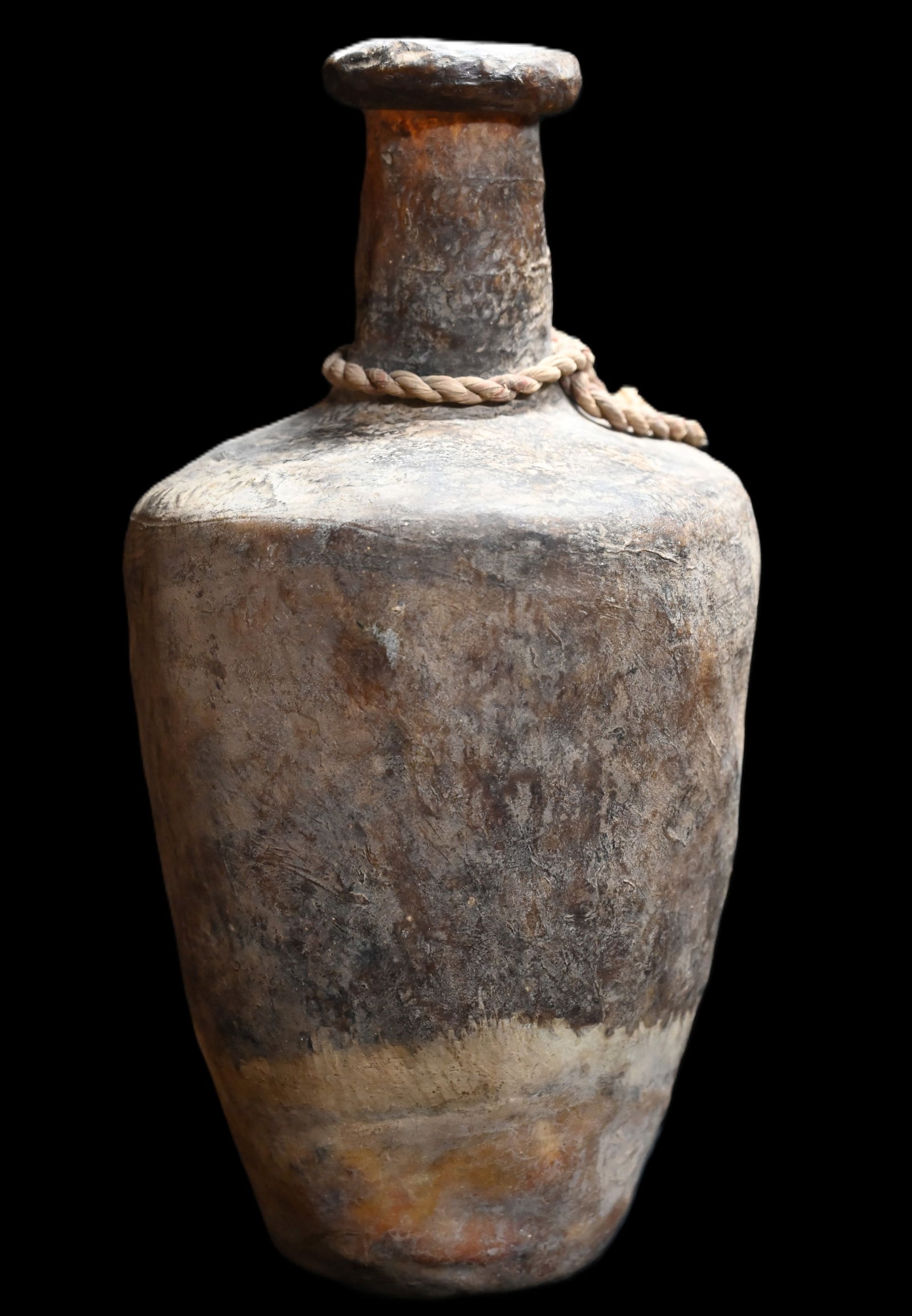 Tribal Ethnic Bedouin Water Butter Jar made out of goat skin. Stands 16 inches tall.: Tribal Ethnic Bedouin Water Butter Jar made out of goat skin. Stands 16 inches tall.