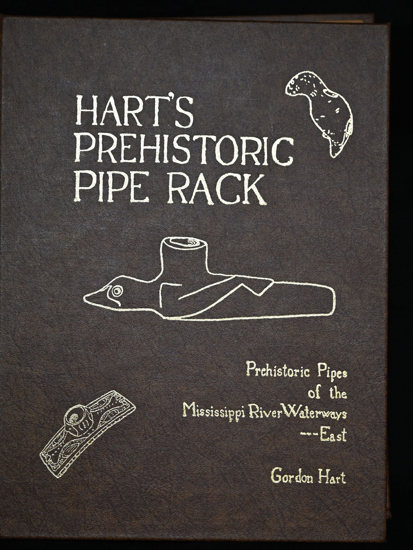 Hart's Prehistoric Pipe Rack by Gordon Hart.  Prehistoric Pipes of The Mississippi Waterways (1 of 6)