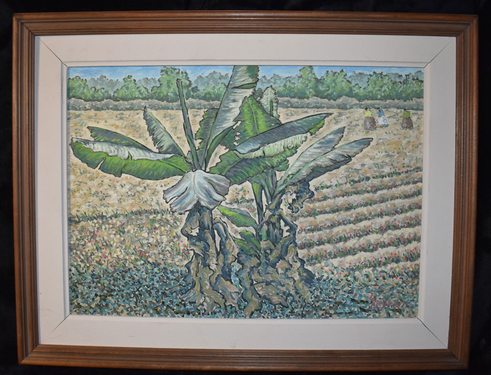 "Banana and Women on the Farm" Painting by Ernesto Mejia Caceres (1 of 9)