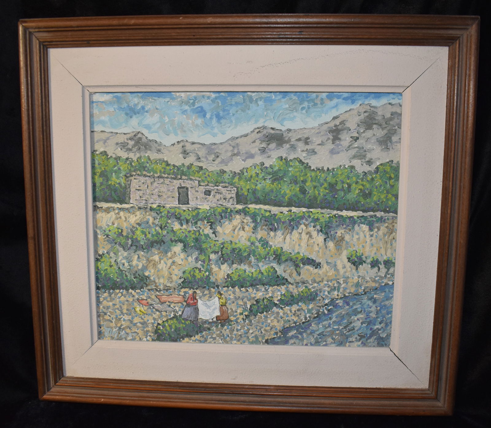 "Two Peruvian Women Doing Laundry" by Mejia Caceres (1 of 8)