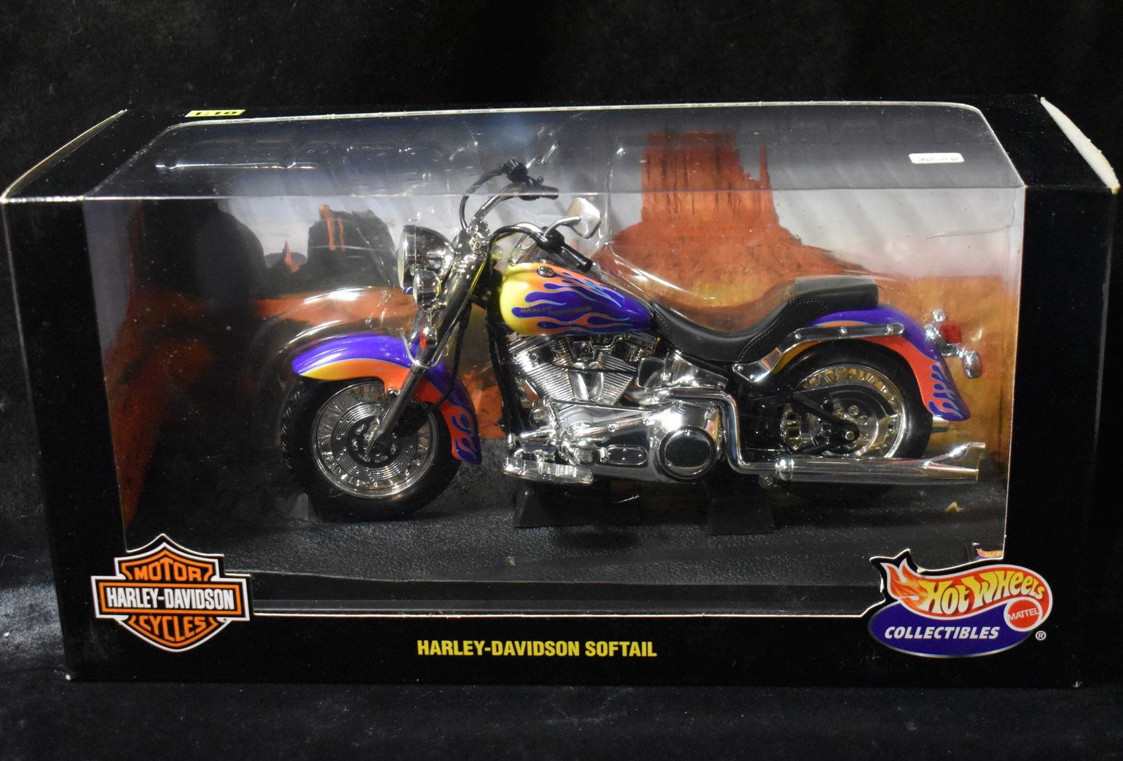 1999 Hot Wheels Harley-Davidson Softail 1:10 Scale Diecast Motorcycle - NIB (1 of 4)