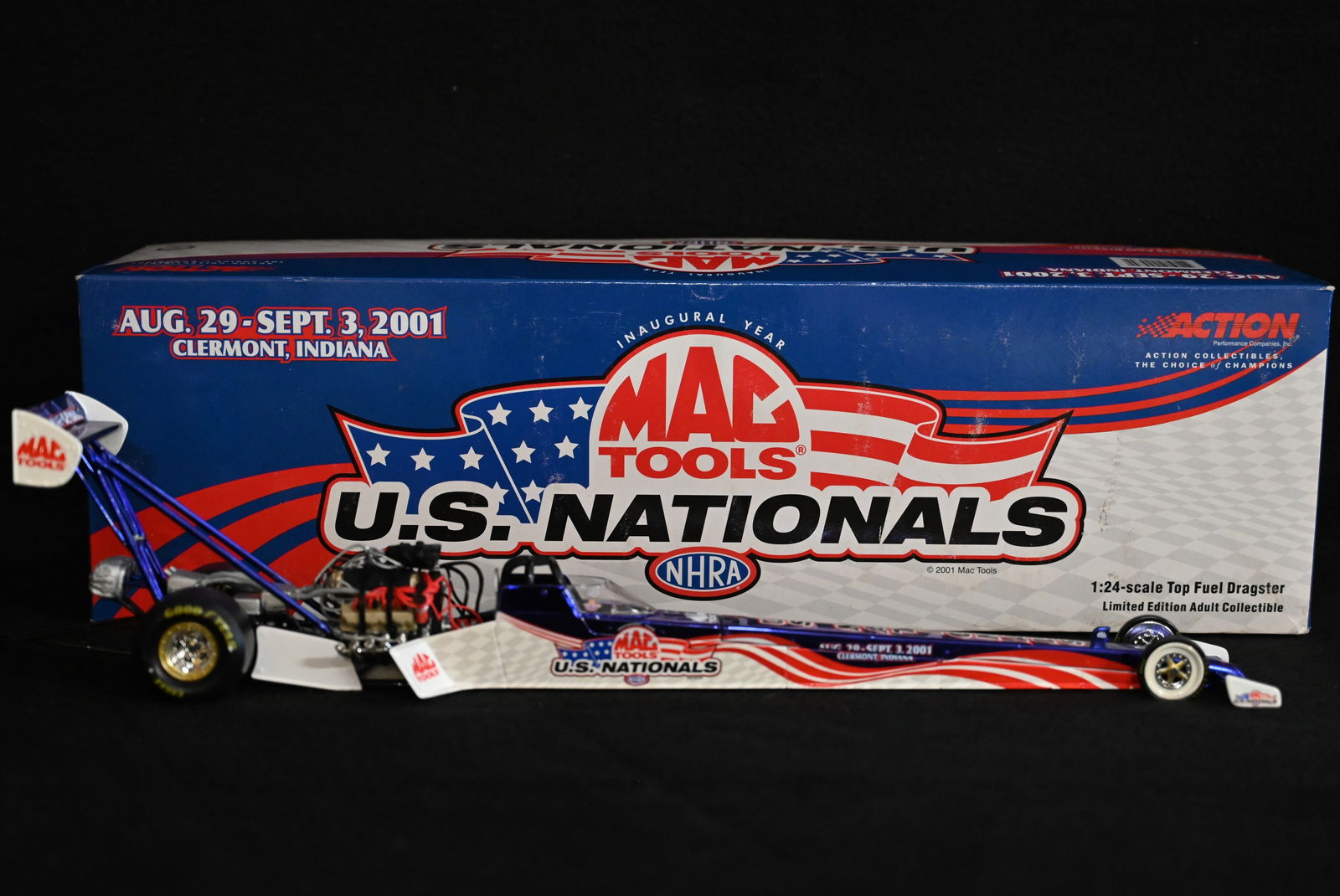 MAC TOOLS U.S. NATIONALS ミニカー 2001年 2001 Mac Tools U.s. Nationals Nhra 50th Anniversary Action