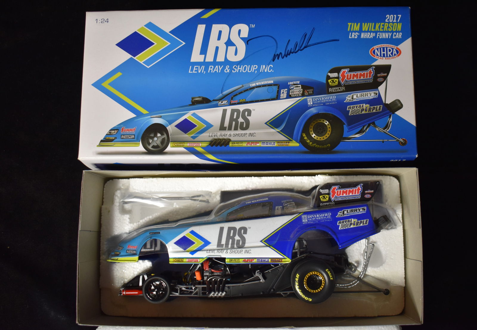 SIGNED 2017 Tim Wilkerson Levi, Ray & Shoup Inc 1:24 Scale Diecast Funny Car (1 of 6)