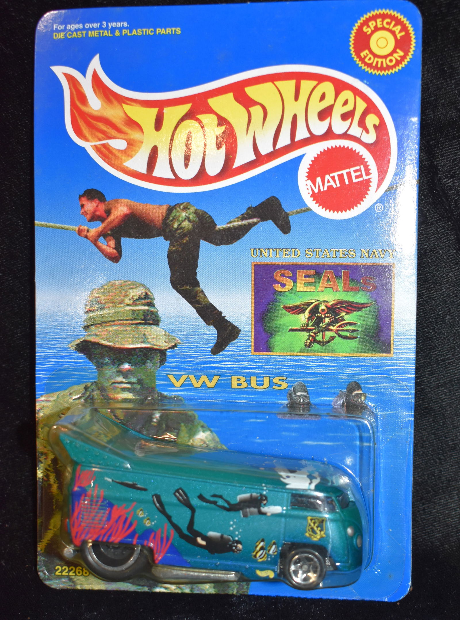 Hot Wheels US Navy Seals VW Bus 1998 Special Edition 1:64 scale. New in its original package.: Hot Wheels US Navy Seals VW Bus 1998 Special Edition 1:64 scale. New in its original package.