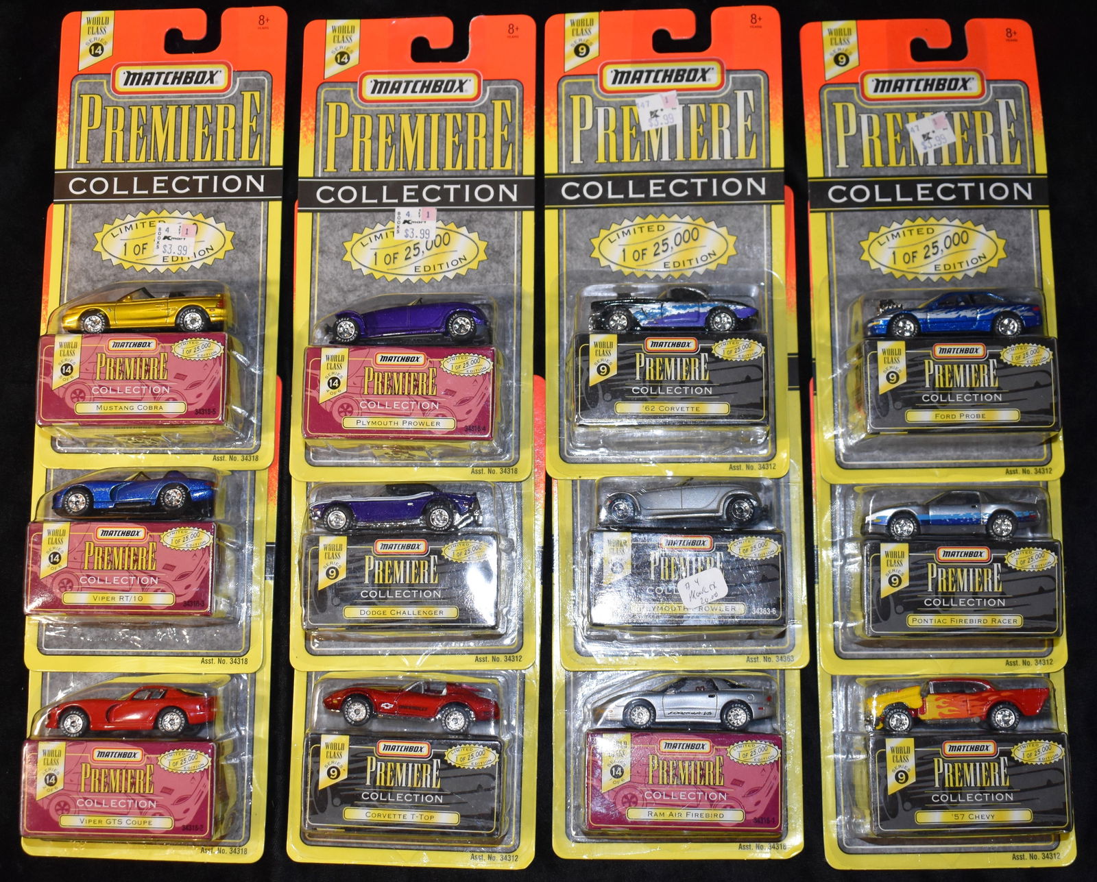 12 Vintage Matchbox Premiere Collection 1995-1997 Die Cast Limited Edition (1 of 7)