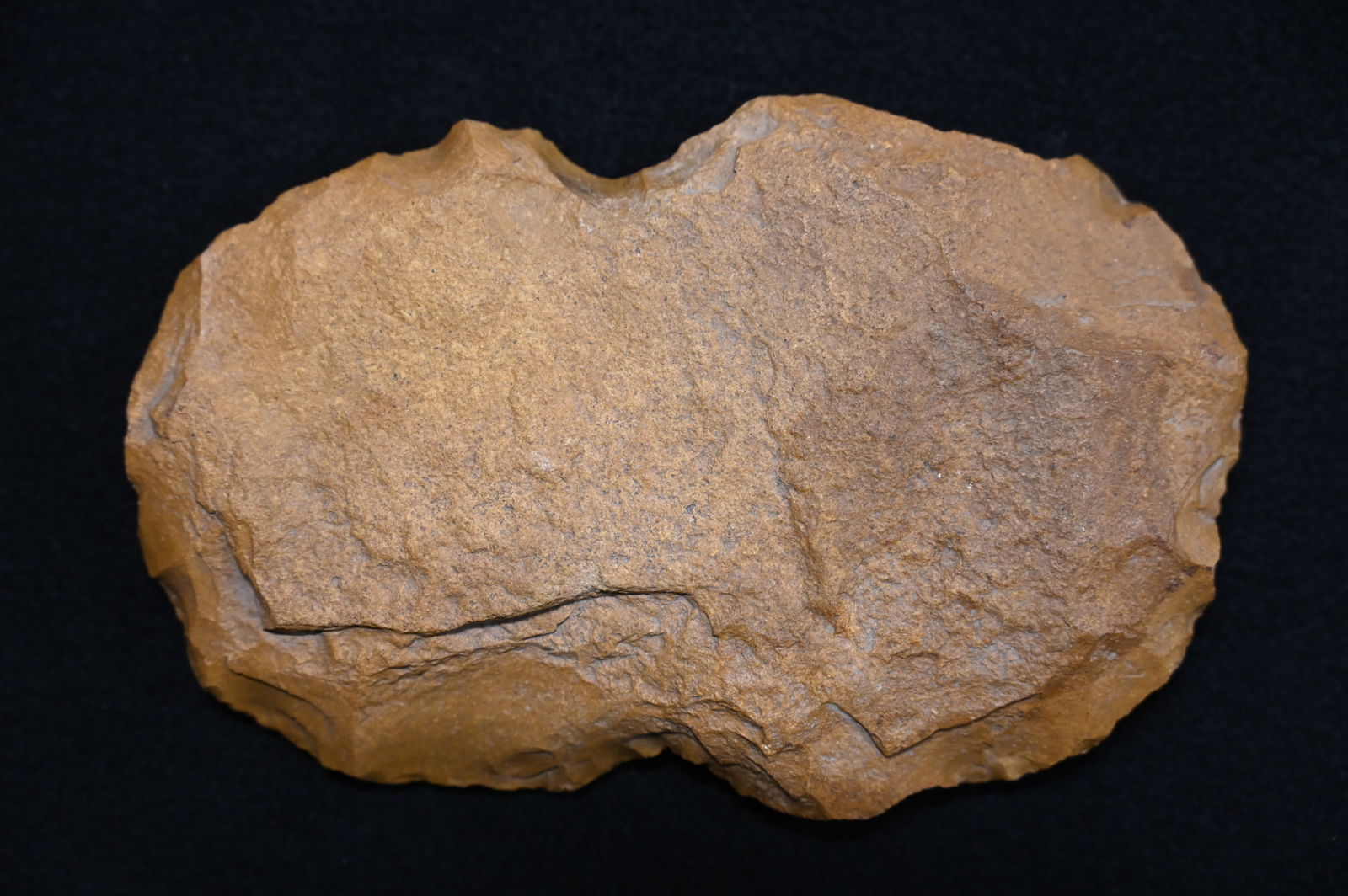 5 1/4" Jasper Notched Spade Found in Nebraska along The Platte River in 1949. (1 of 6)