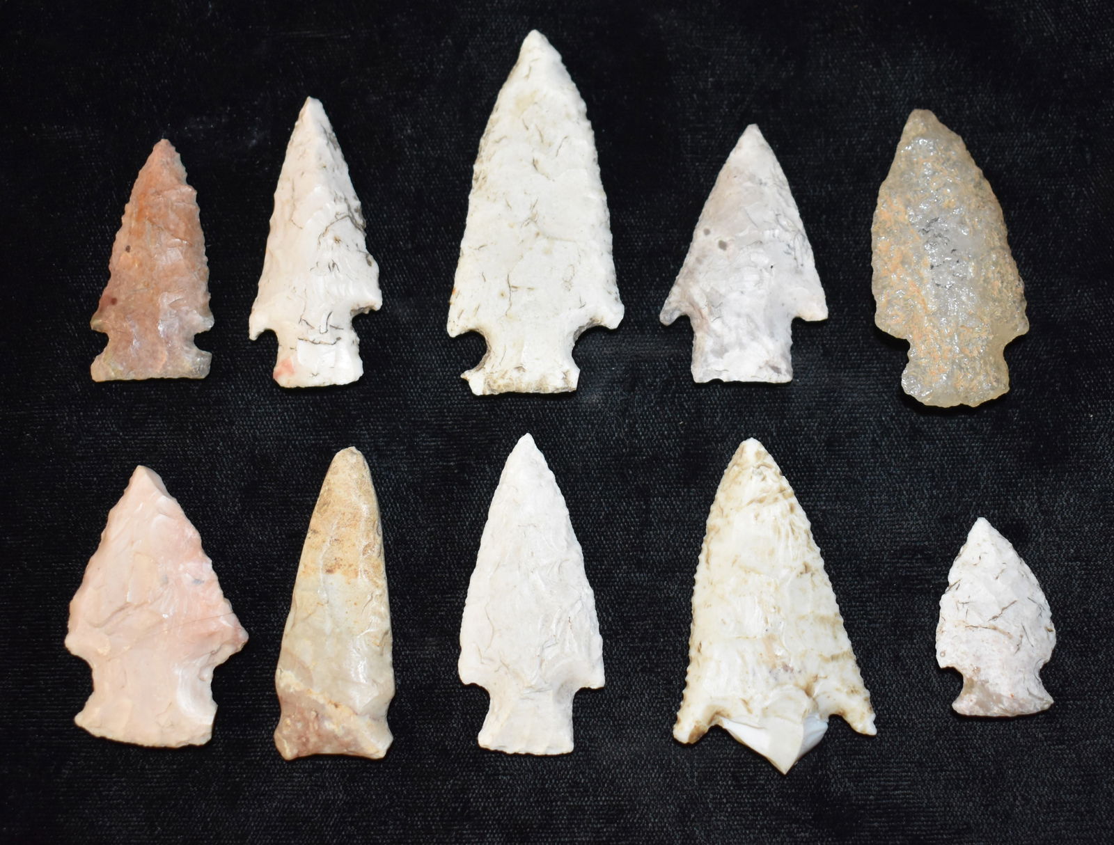 10 Arrowheads found in Pike County, Illinois (1 of 14)