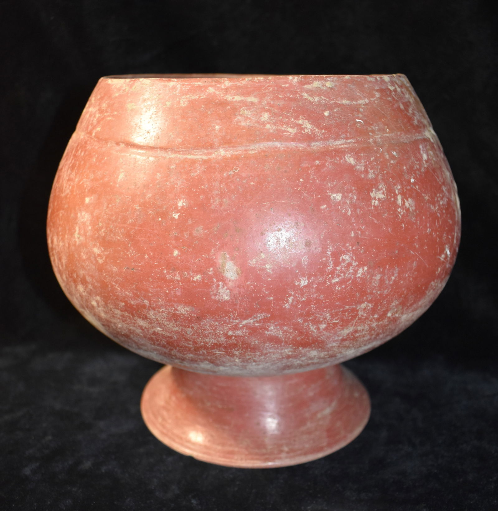 Pre-Columbian Mayan Polychrome Pedestal Pottery Vessel (1 of 12)
