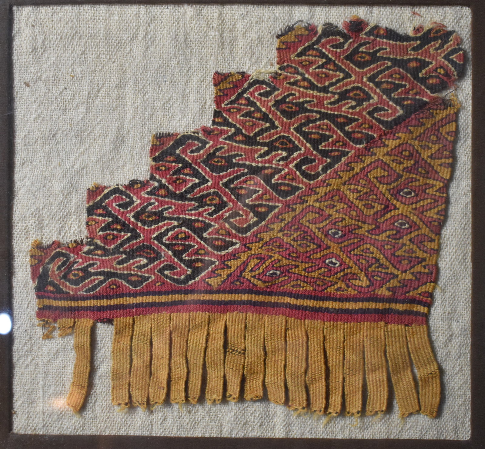 Tiwanaku Culture Textile from the Andes - 600 to 1000 AD: Tiwanaku culture, which thrived from around 600 to 1000 AD. This civilization was one of the most significant Andean cultures and had a major influence on the region, extending into present-day Peru a