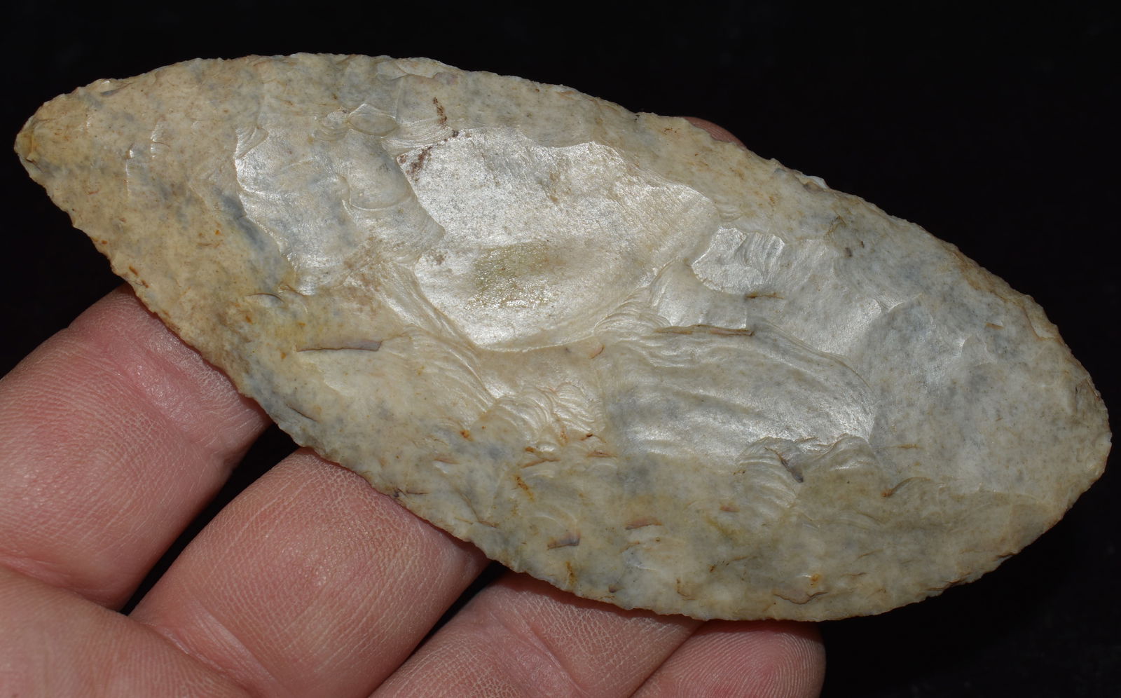 4 5/8" Ovoid Paleo Knife found in Pike County, Illinois w/ Keele COA (1 of 10)