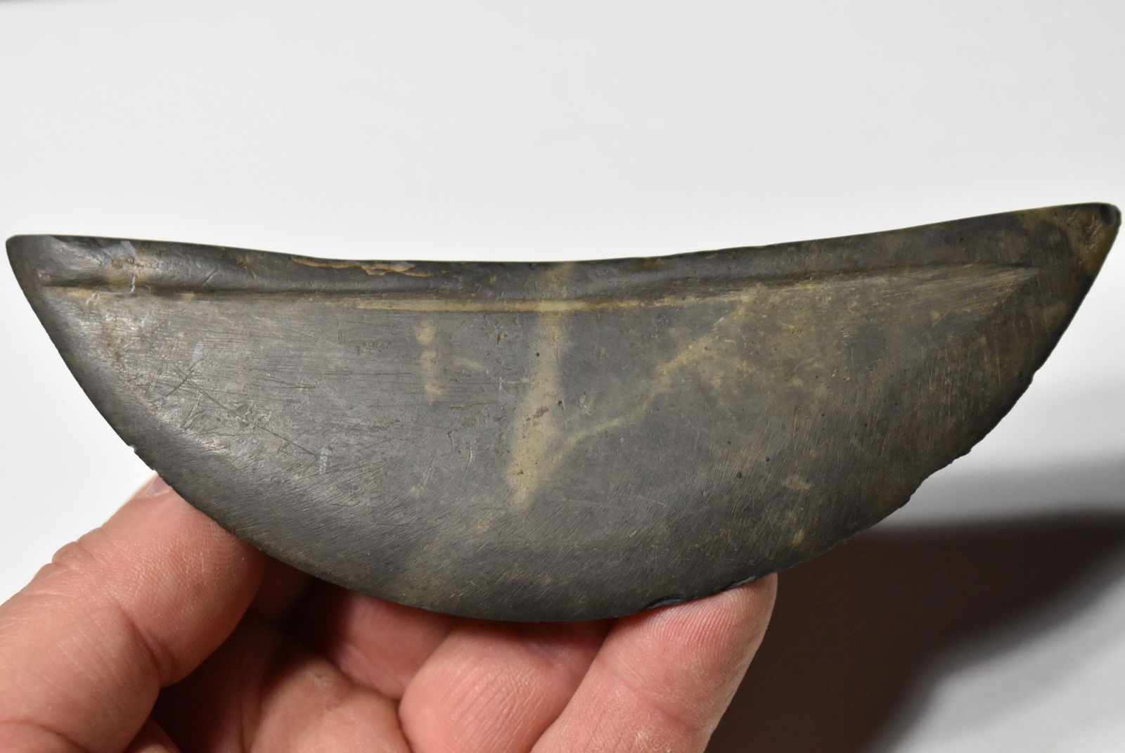 RARE 5 5/8" Stone Ulu found North of Detroit, Michigan (Very Sharp) (1 of 13)