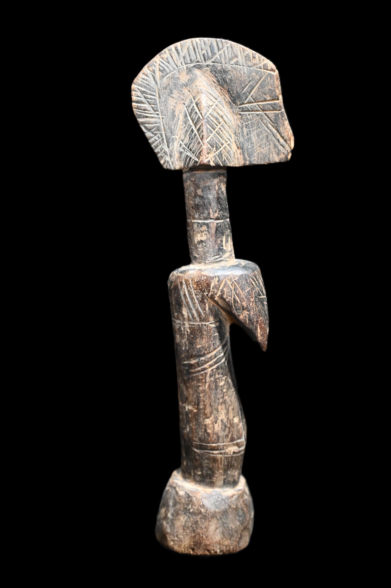 Mossi Hand Carved Wood Fertility 9" Statue. The Mossi people are native to Burkina Faso, primarily (1 of 7)