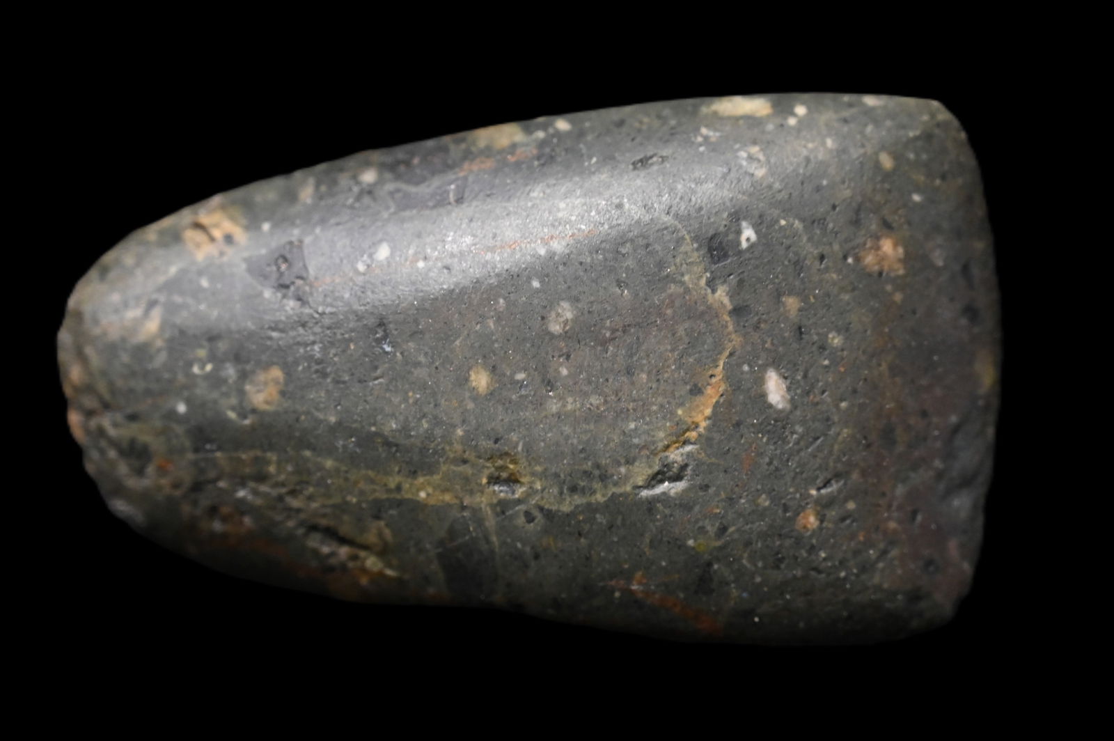 4 1/2" Porphyry Celt Found in Cass Co. Illinois. (1 of 9)