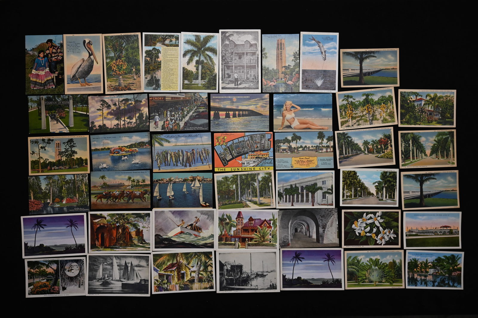 44 Vintage Postcards Early to Mid 1900's.  Please see photos for condition. (1 of 10)