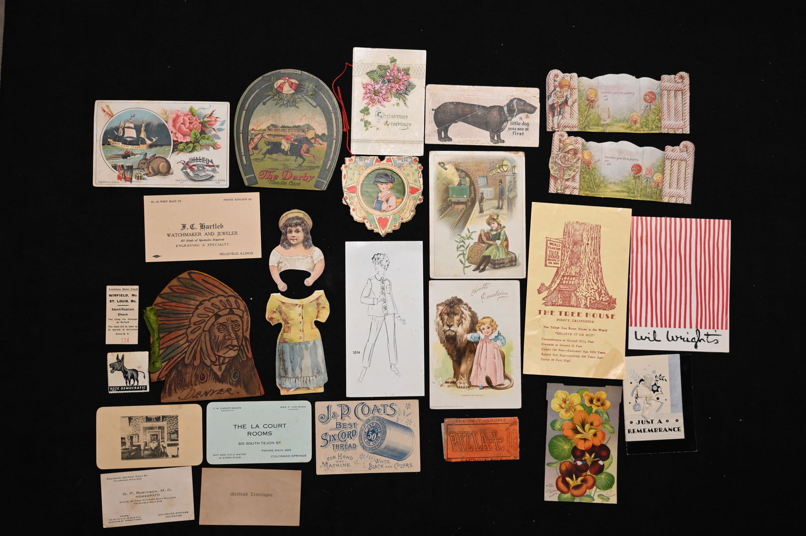Early to Mid 1900's Postcards, Advertisement, Small Books, and much more. (1 of 9)