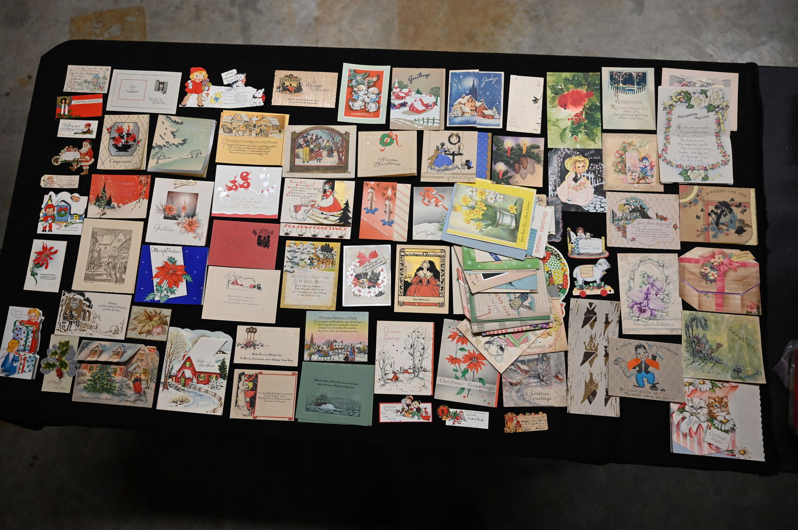 Vintage Holiday Cards, large group from Early to Mid 1900's. (1 of 8)