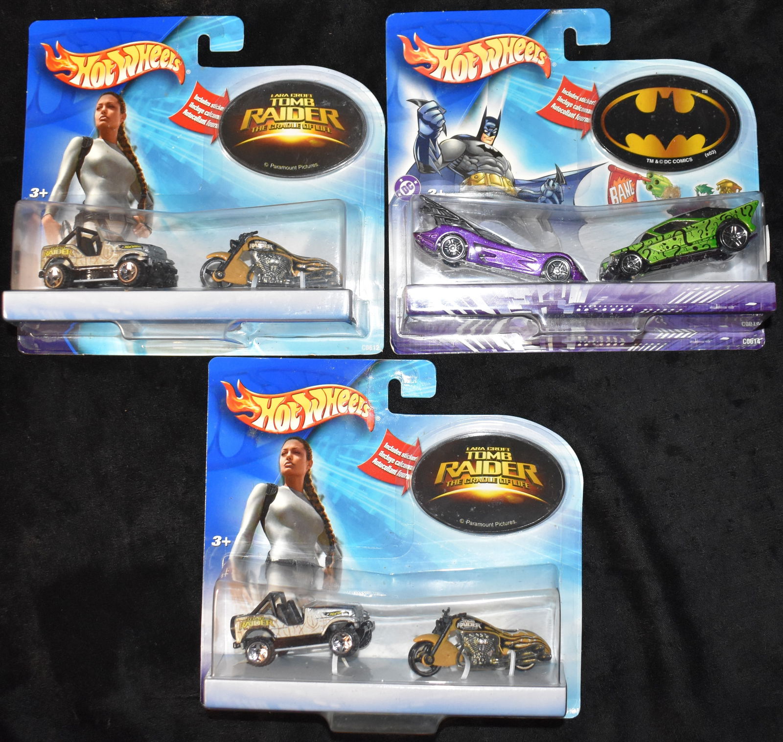 2003 Batman & Tomb Raider Hot Wheels Collector Sets 1:64 Scale Diecast Cars (1 of 4)