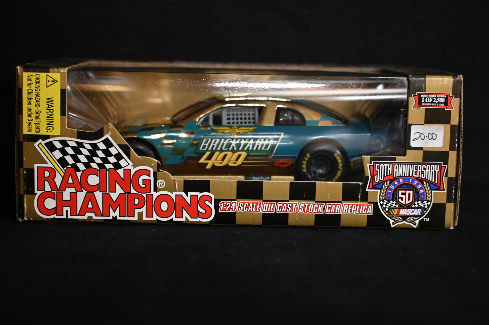 1998 "Brickyard 400" Racing Champions 50th Anniversary NASCAR 1/24 Scale Die Cast Stock Car. (1 of 4)