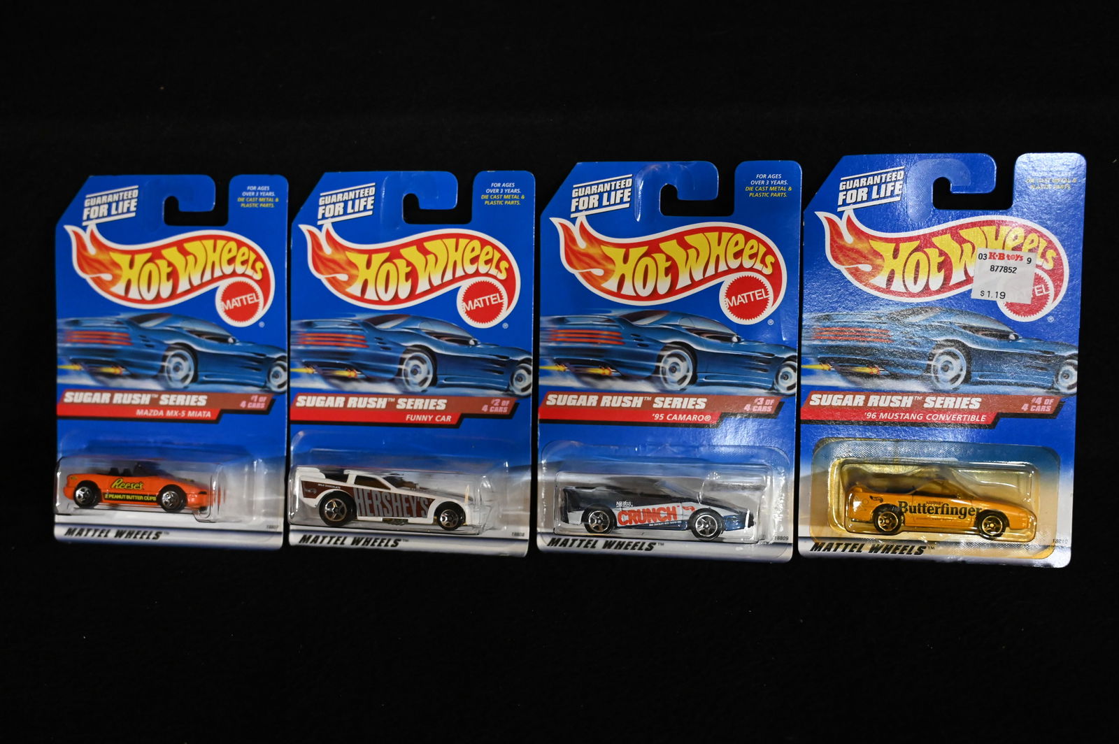 1997 Hot Wheels Sugar Rush Series Complete Set of 4. (1 of 4)