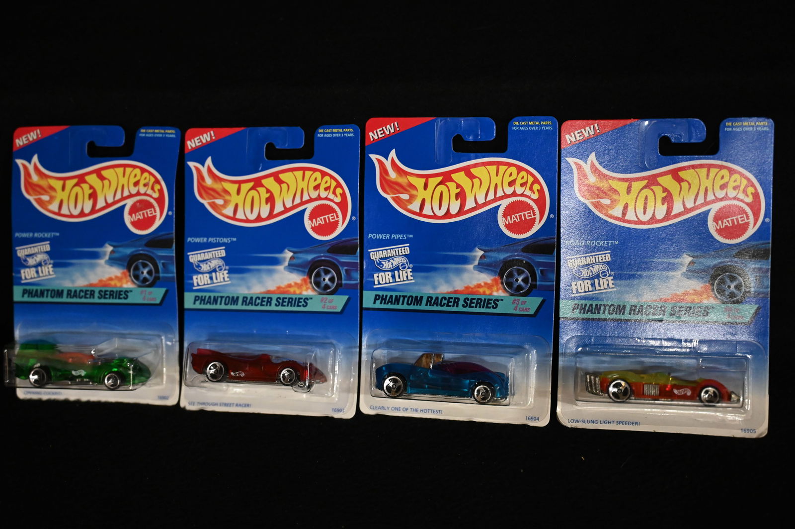 1997 Hot Wheels Phantom Racer Series Complete Set of 4. (1 of 4)