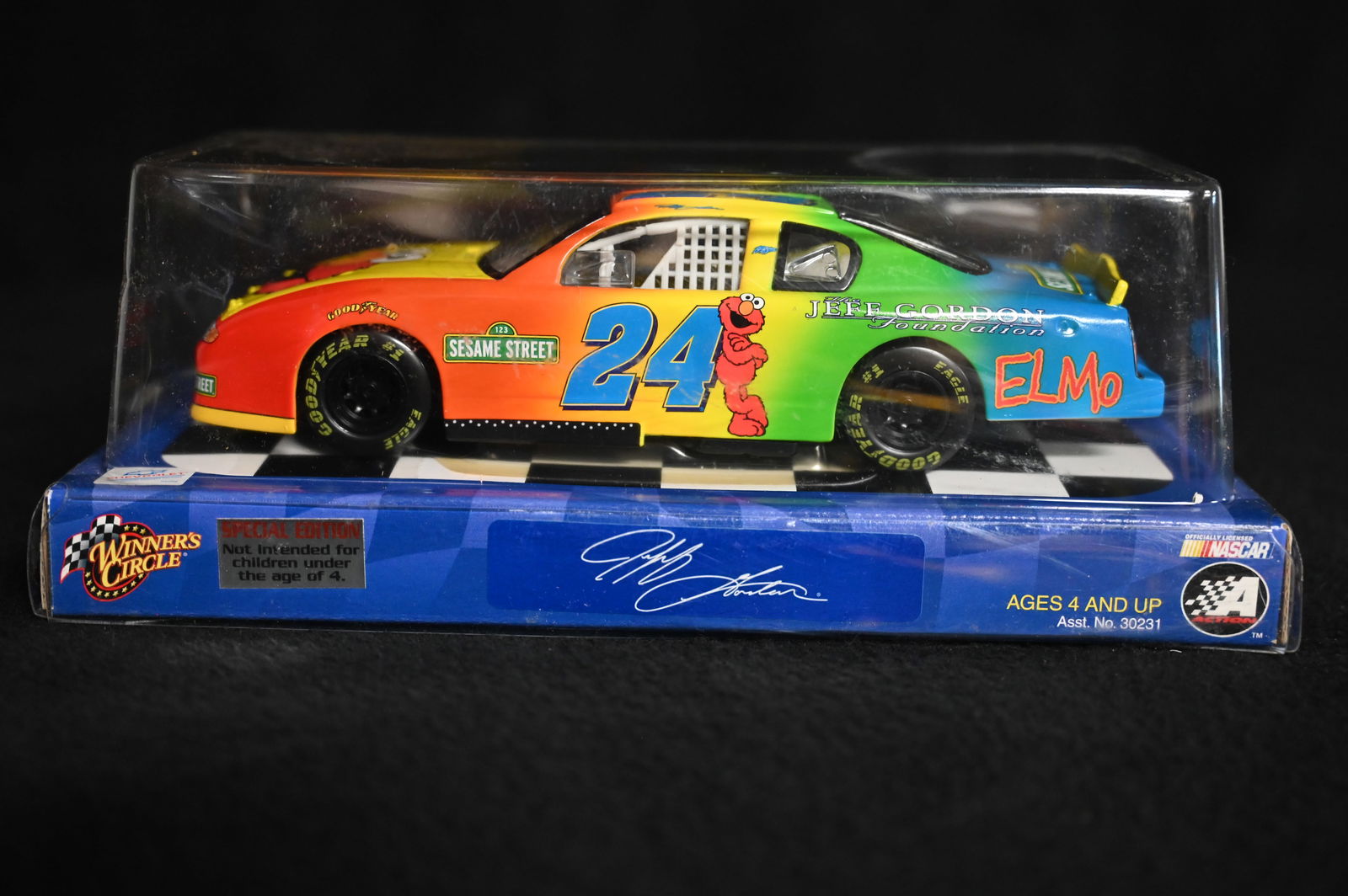 Special Edition "Elmo Sesame Street" Jeff Gordon 1/24 Scale Winners Circle Die Cast NASCAR in Brand (1 of 4)