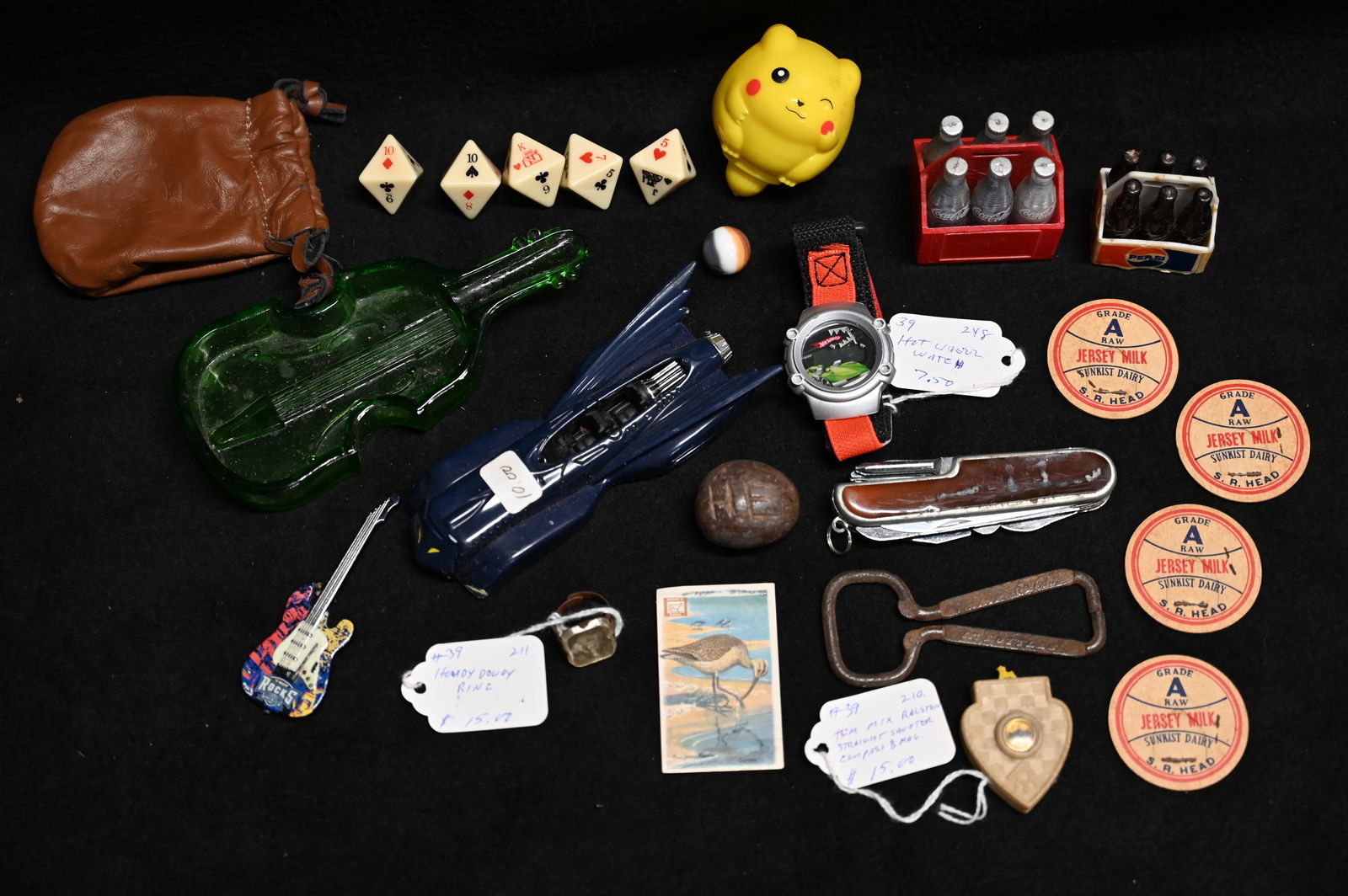 Misc. Group of Hot Wheels Items, 2000 Batman Car, Pepsi and Coke Items, and more. (1 of 5)