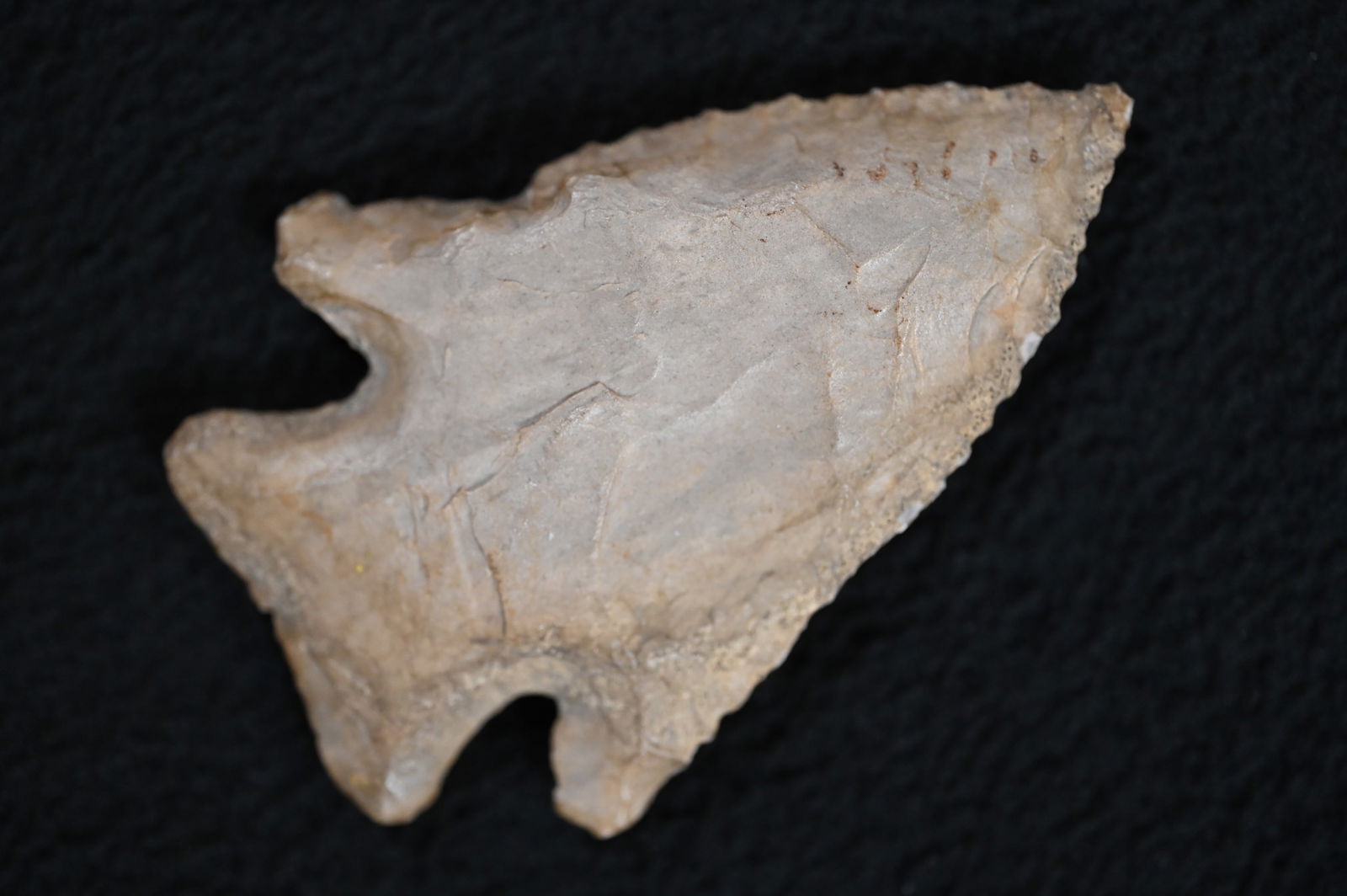 2 13/16" Kirk Corner Notched Arrowhead Ex: Phil Potter Collection of Evansville Indiana. (1 of 11)