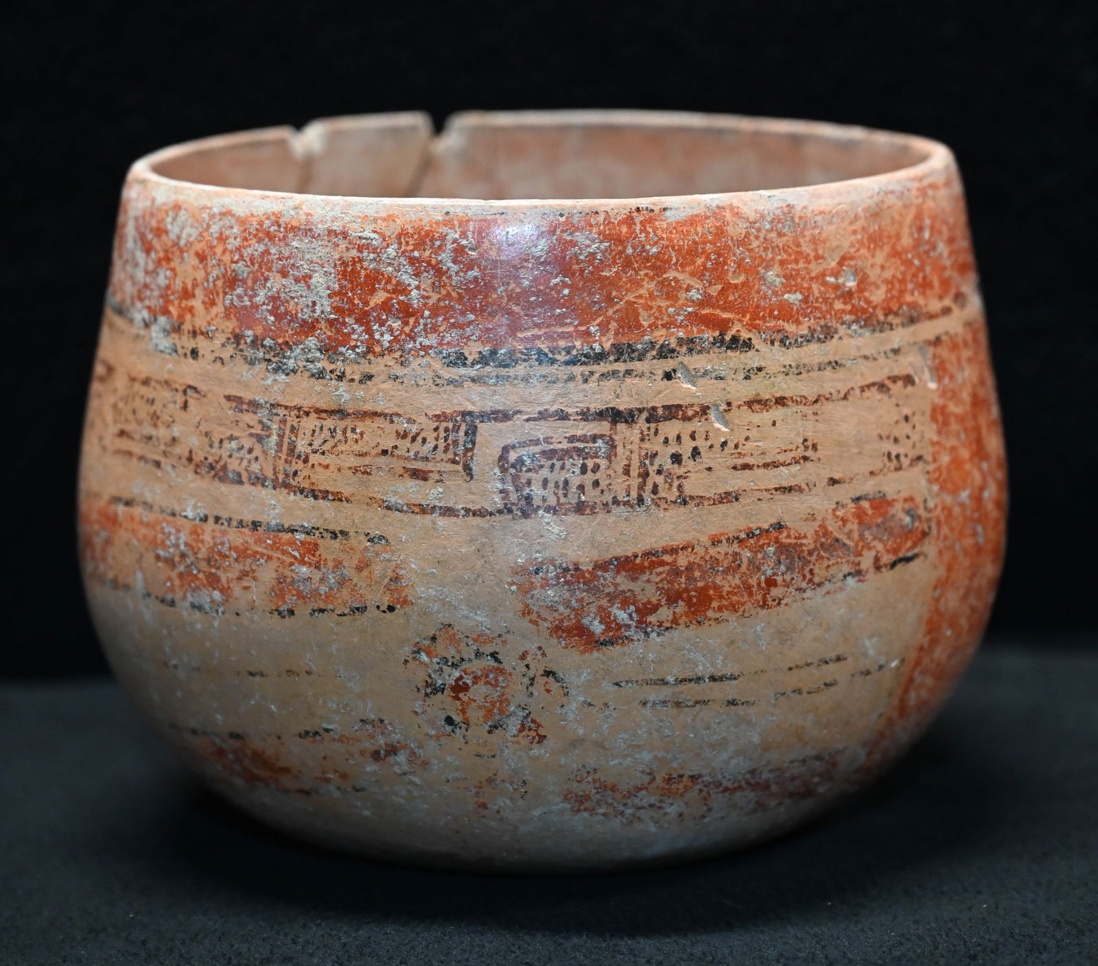 Pre-Columbian Maya Peten Painted Bowl circa 600-900 CE (1 of 7)
