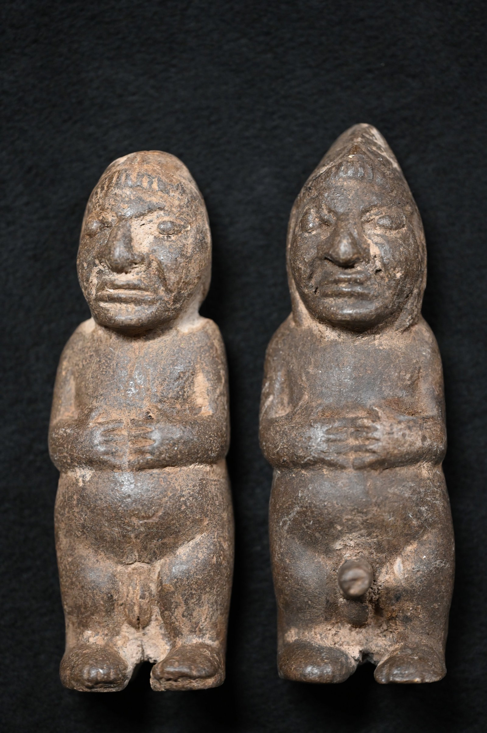 Inca Stone Figures of Pachamama & Pachapapa: Traditional Inca representatives of Mother Earth (Pachamama) and Father Earth (Pachapapa). The figures depict human-like forms with exaggerated features symbolizing fertility and the nurturing aspects
