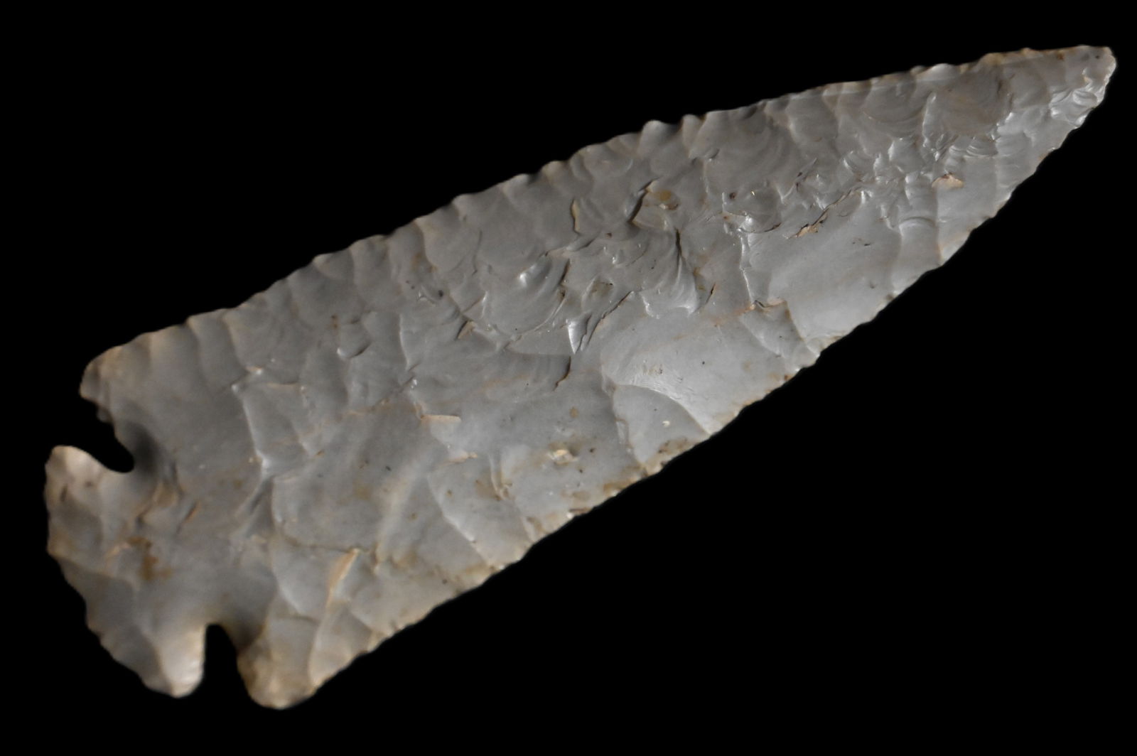 4 7/8" Dovetail Found in Posey Co. Indiana W/Keele COA Large well made out of Hornstone.  Ex: Paul (1 of 10)