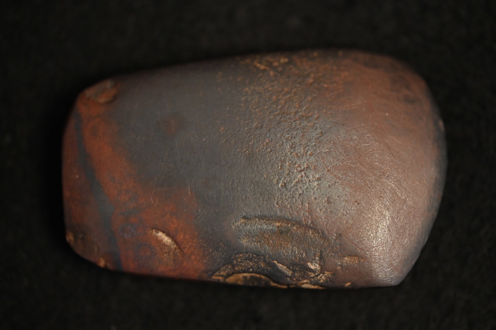 2 9/16" Hematite Celt Found in Adam's Co. Illinois.: 2 9/16" Hematite Celt Found in Adam's Co. Illinois.