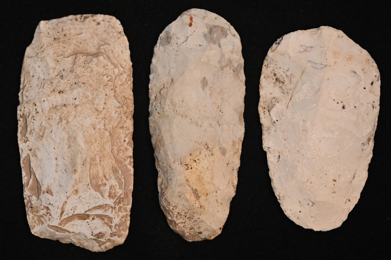 3 Well Made Adz/Diggers Arrowhead Found in St. Charles Co. Missouri.: 3 Well Made Adz/Diggers Arrowhead Found in St. Charles Co. Missouri.