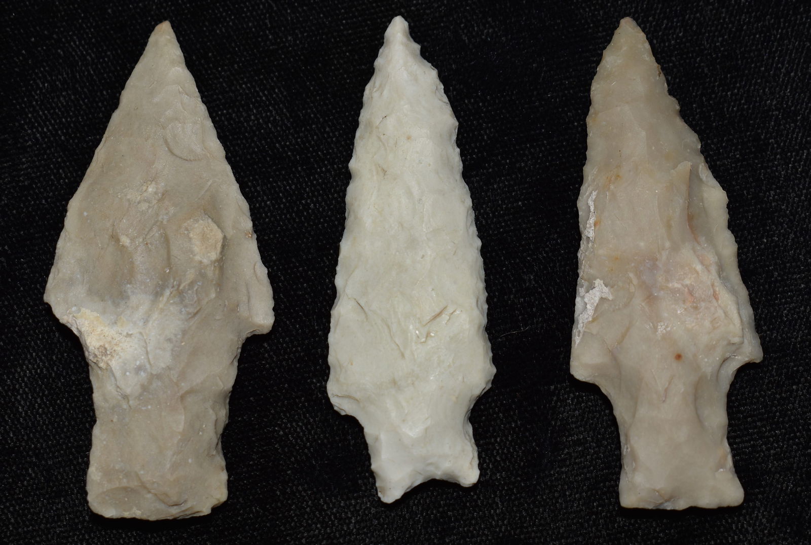 3 Texas Arrowheads - 2 1/4" to 2 1/2" (1 of 9)