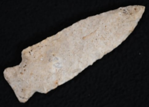 3 1/4" Matanzas Arrowhead Found in St. Charles Co. Missouri.: 3 1/4" Matanzas Arrowhead Found in St. Charles Co. Missouri.
