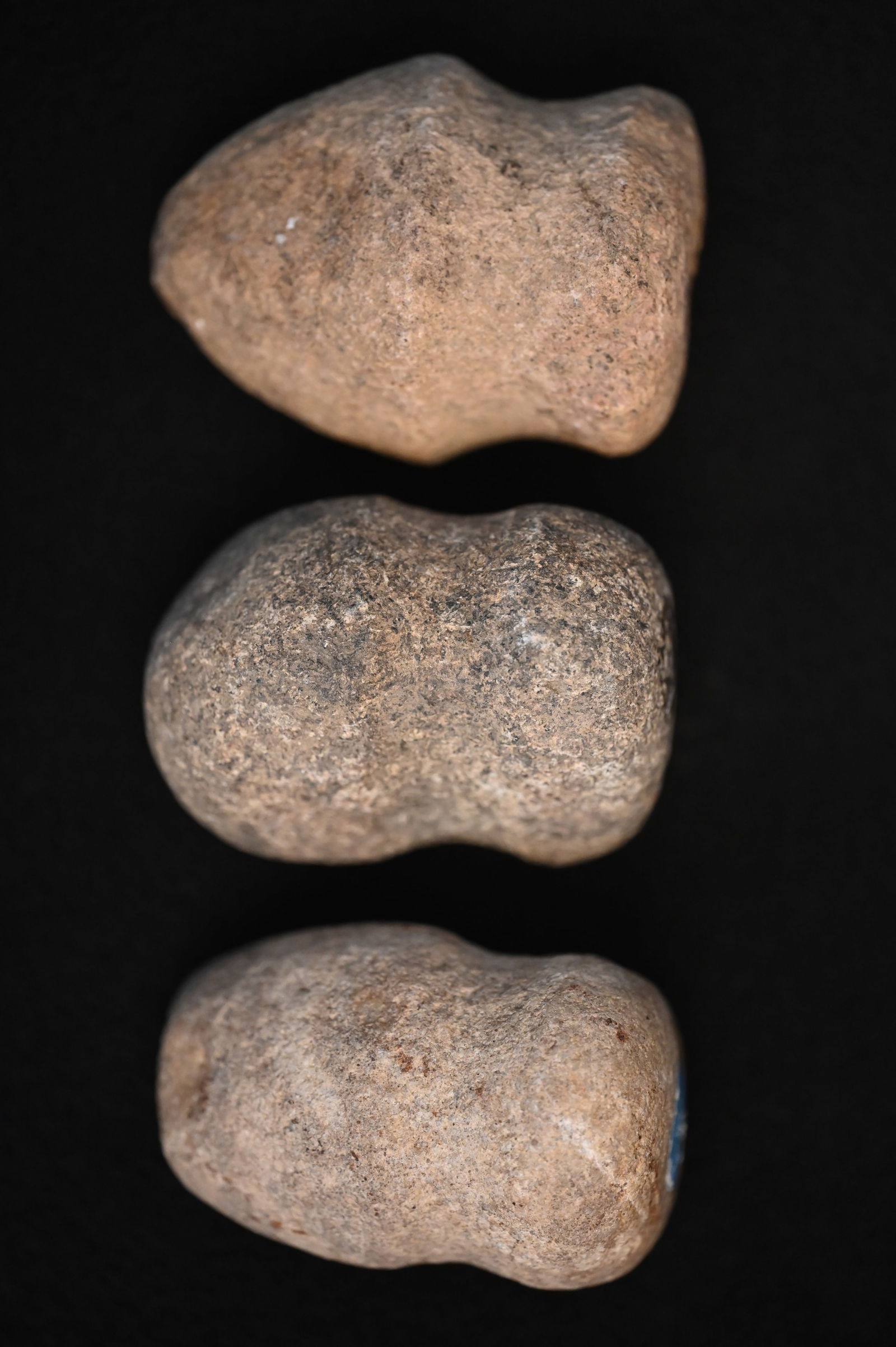 3 Hardstone War Clubs 3/4 Groove Found in Ohio Ex: John Bennett Collection. (1 of 5)