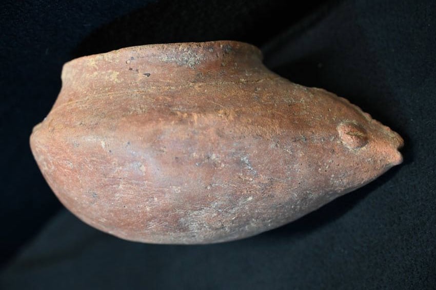Pre-Columbian Terracotta Oblong Drinking Vessel (1 of 9)