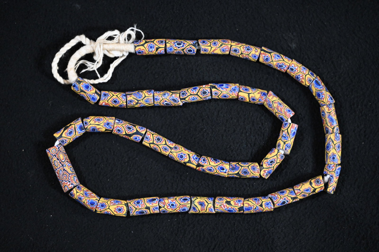 Old West African Trade Beads (Miliflori Beads) 37 Total.: Old West African Trade Beads 37 Total.