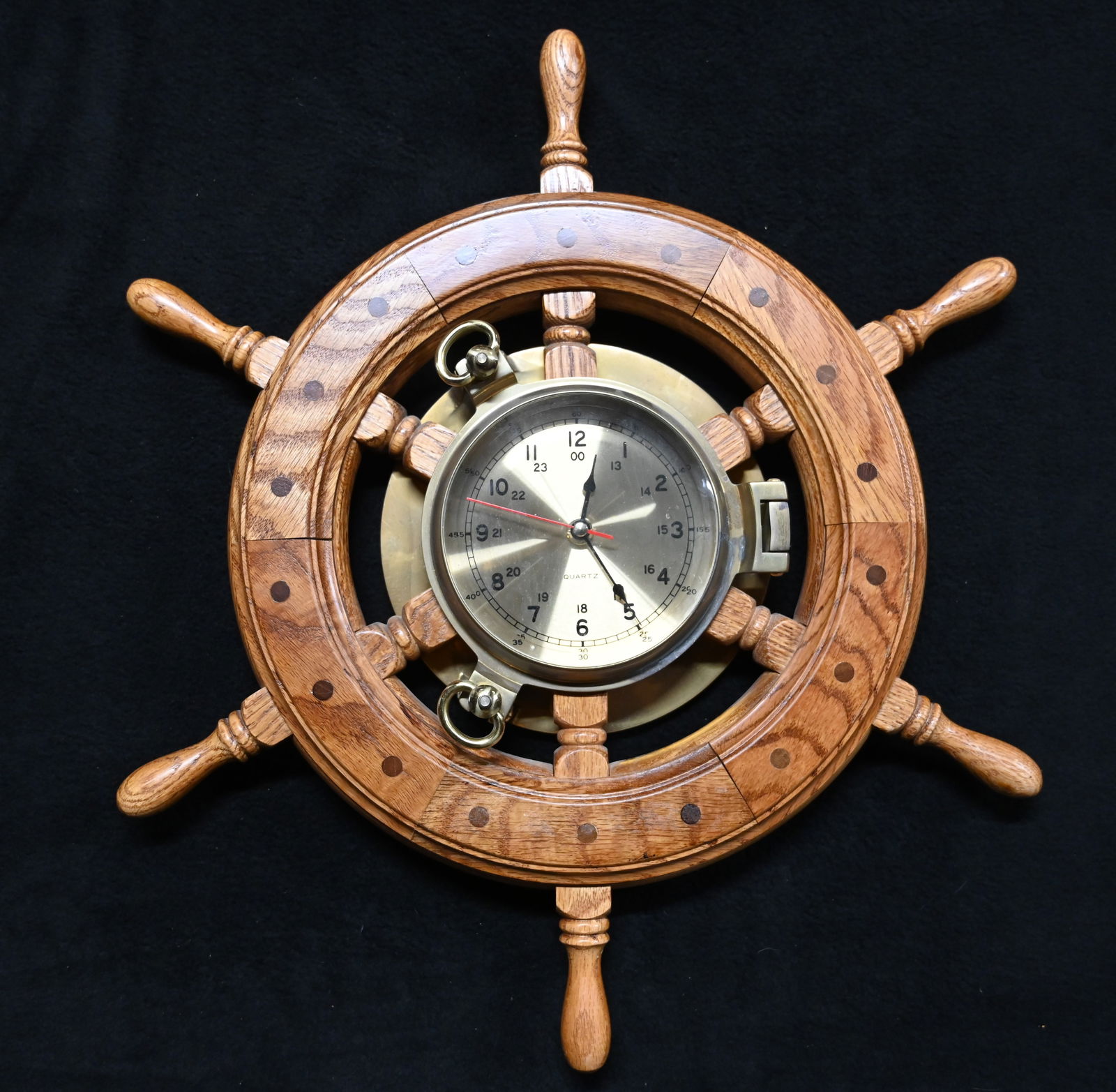 Quartz Ship Wheel Clock (1 of 9)