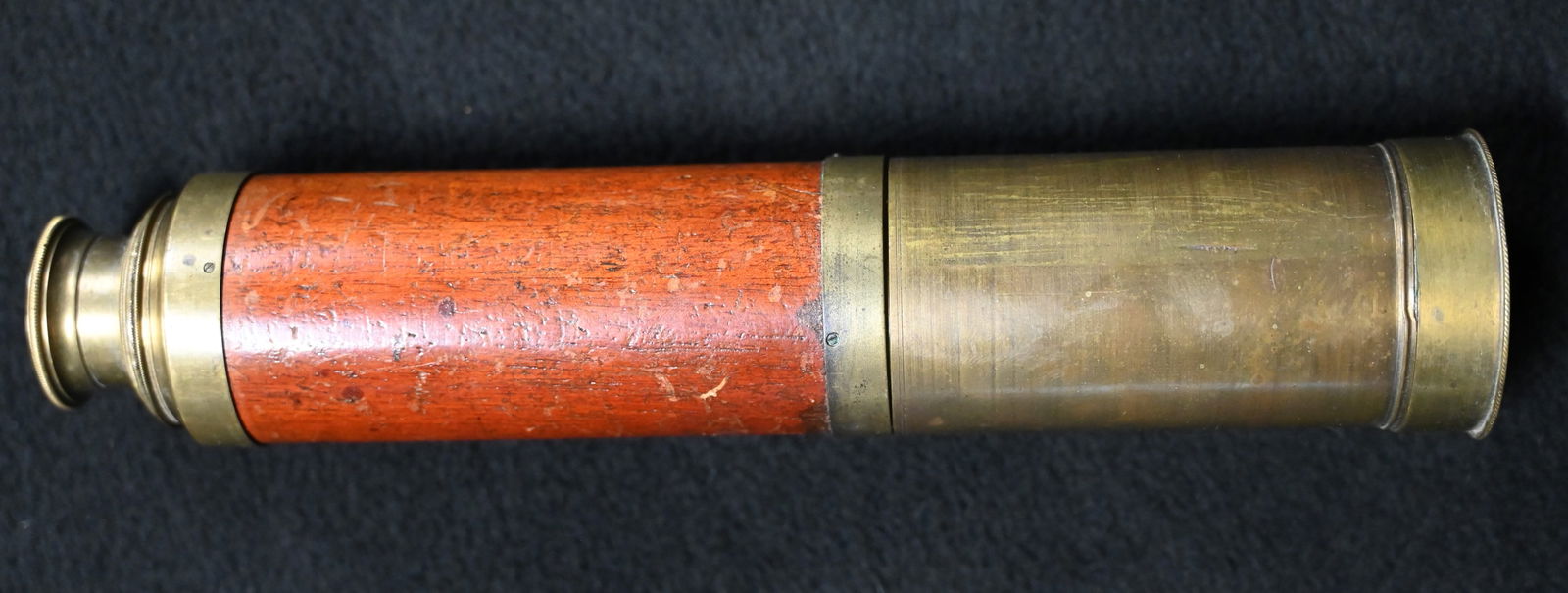 Early 19th Century 3 Draw Telescope by J.P. Cutts Made of Brass & Mahogany (1830's) (1 of 12)