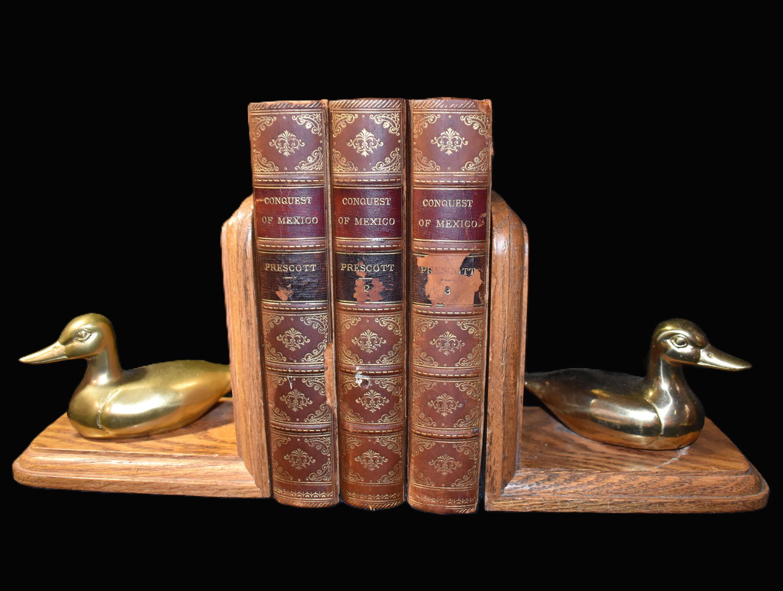 1873 History of the Conquest of Mexico by William Prescott 3 Volume Set (1 of 15)