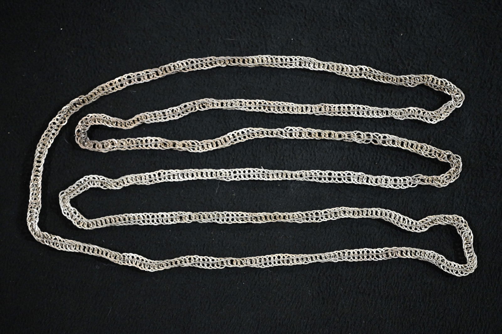 Hand Woven Tribal Silver Necklace (1 of 6)